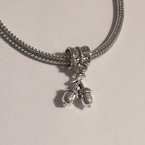 Silver Acorn Charm Bracelet‎